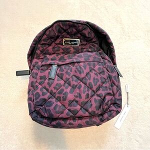 Marc Jacobs Quilted Leopard Print Backpack - Purple